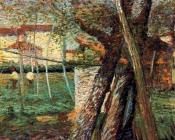 翁贝托 波丘尼 : Countryside with Trees